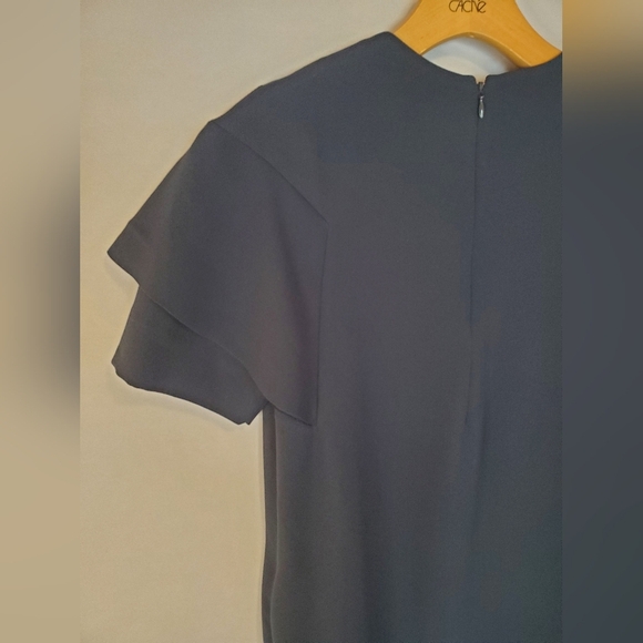 COS Navy Blue Dress with Flutter Sleeves - Picture 9 of 13